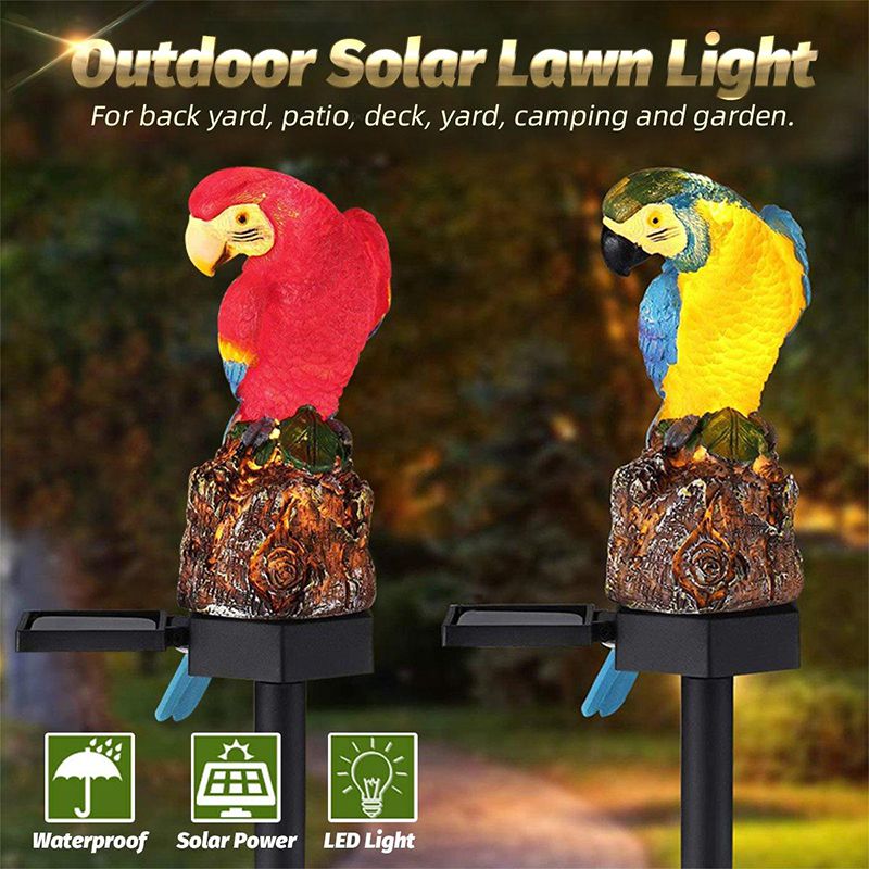 Outdoor Waterproof Solar Light,Garden Light,Garden Decoration – Blue Parrot_4