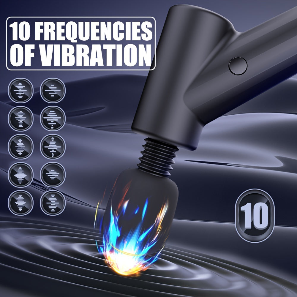 Muscle Relaxation Massage Gun - 10 Frequency Vibration(Black)-4