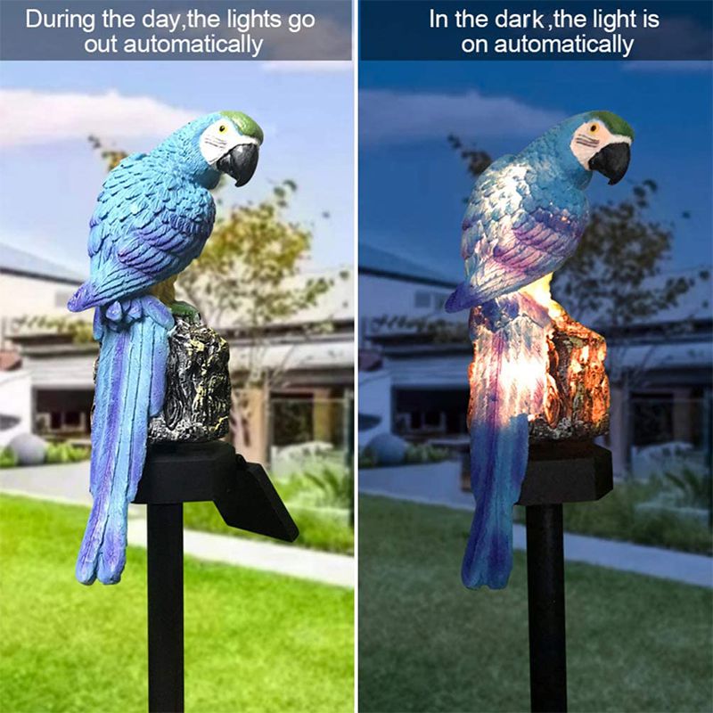 Outdoor Waterproof Solar Light,Garden Light,Garden Decoration – Blue Parrot_1