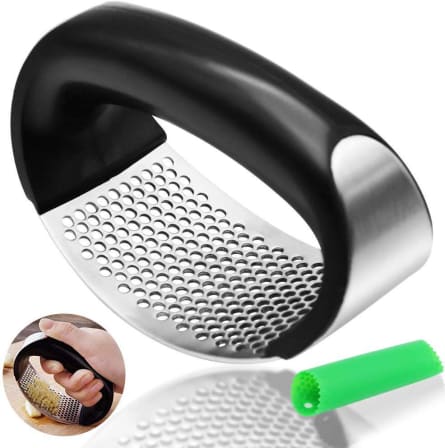 Stainless Steel Garlic Press_0