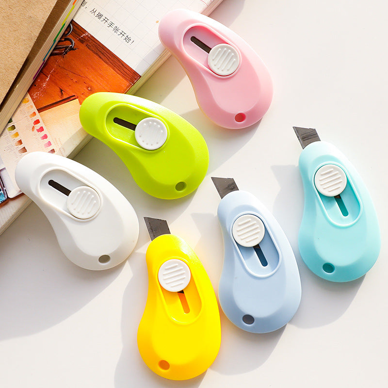 Household Simple Creative Cloud Utility Knife Retractable Portable Mini Blade Cute Girl Heart Demolition Express Knife