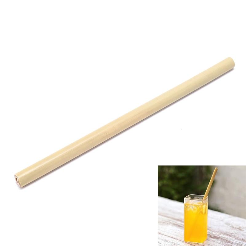 1Pcs Organic Bamboo drinking straw For Party Birthday Wedding Biodegradable Wood Straws Tableware