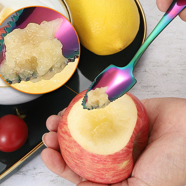 Stainless Steel Fruit Scraping Mud Spoon Creative Grapefruit Spoon Baby Food Supplement Dredging Spoon Shovel Spoon Gift