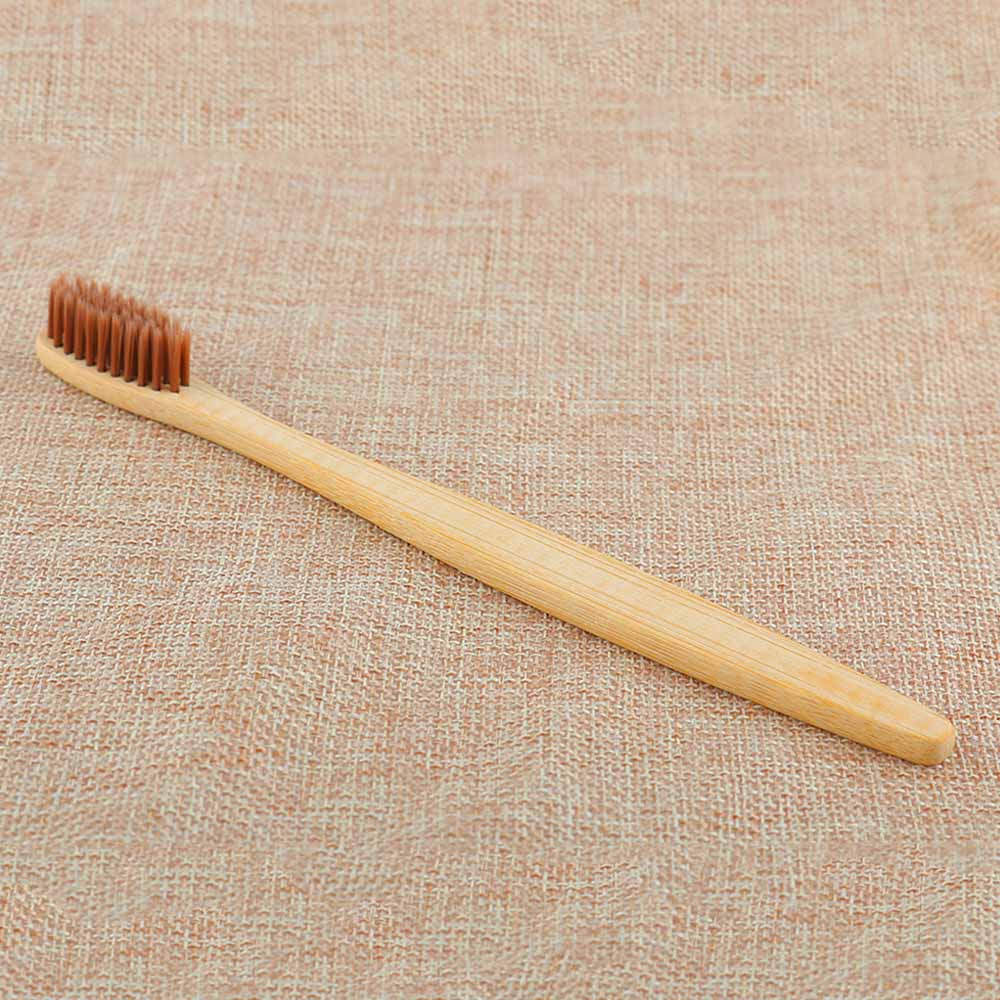 Personal Environmental Bamboo Charcoal Toothbrush For Oral Health Low Carbon Medium Soft Bristle Wood Handle Toothbrush