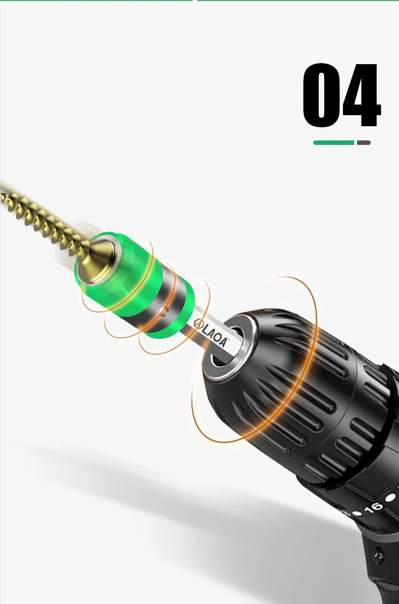 LAOA S2  1/4 “Screwdriver Bit With Magnetic Ring 6.35mm Electric Screwdriver bits and Magnetism Ring