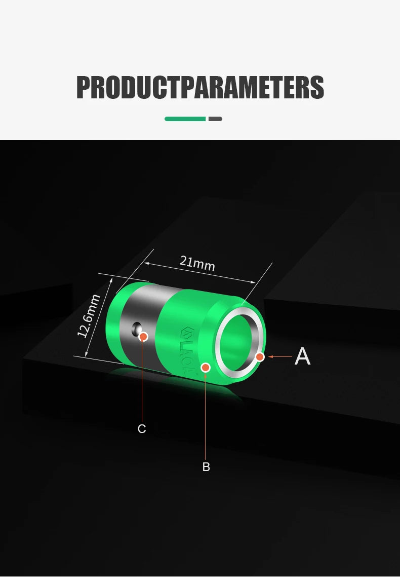 LAOA S2  1/4 “Screwdriver Bit With Magnetic Ring 6.35mm Electric Screwdriver bits and Magnetism Ring