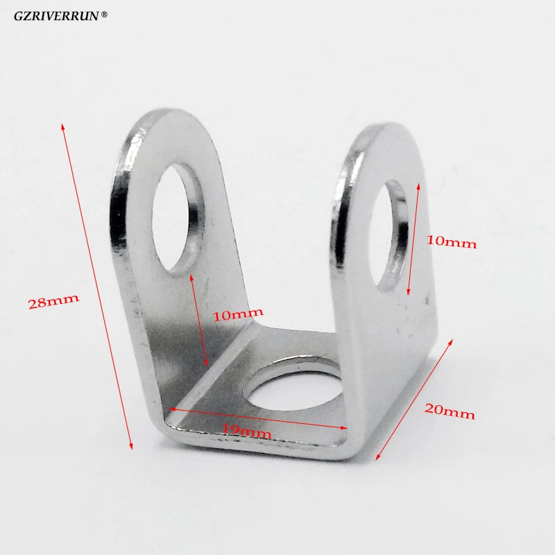 Stainless Steel Motorcycle Headlight Bracket Stand Pair Spot Fog LED Light Support Base Bobber Accessories