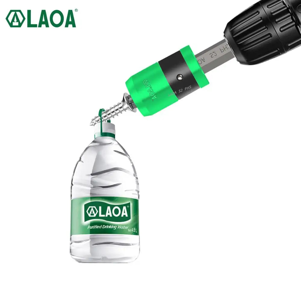 LAOA S2  1/4 “Screwdriver Bit With Magnetic Ring 6.35mm Electric Screwdriver bits and Magnetism Ring