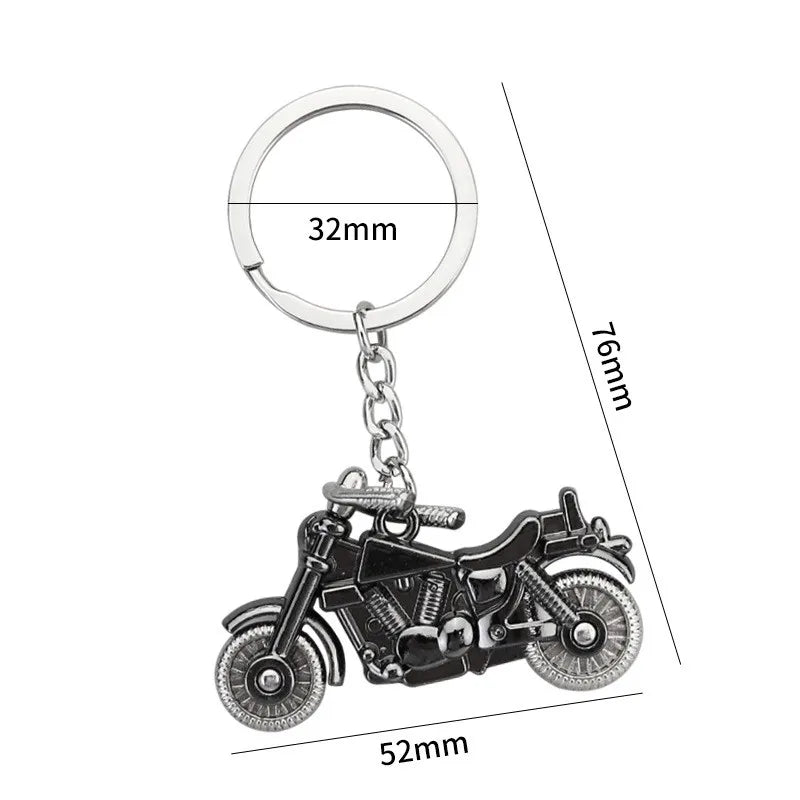 Harley Motorcycle Shaped Keychain For Motorcycle Enthusiasts To Customize Cool Metal Key Accessories