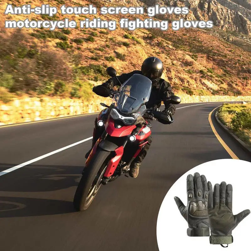 Motorcycle Gloves Touchscreen Road Racing Gloves Non-Slip Gloves For Outdoor Sports Cycling Road Racing Mountain Bike Climbing