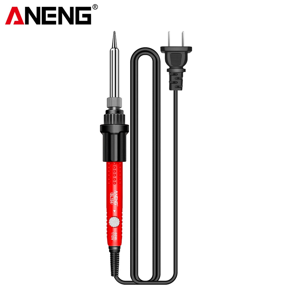 ANENG Electric Soldering Iron SL105 Digital Display Adjustable Temperature SL104 Adjustment Knob Portable Kit Weld Solder Repair