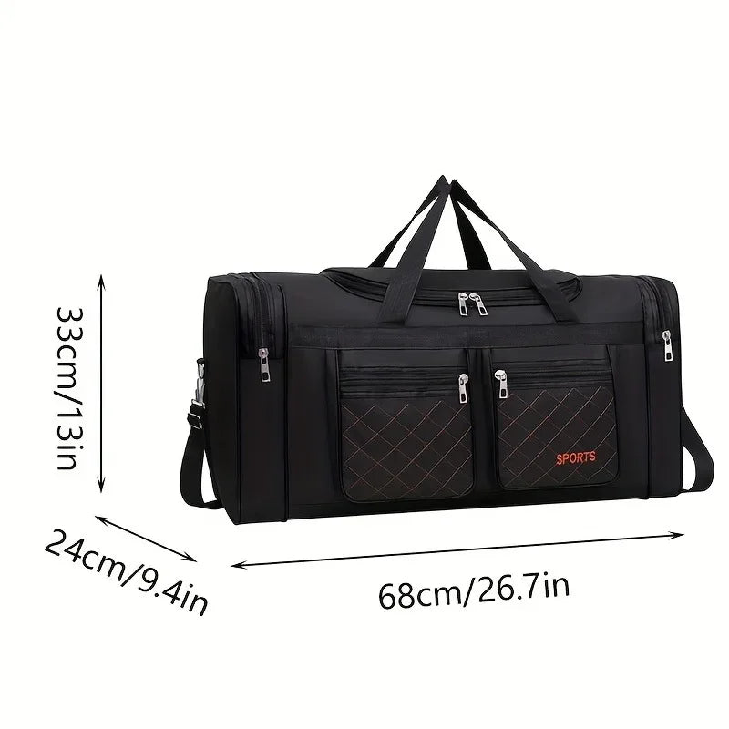 NNEOBA Travel Duffel Bag with Compartments for Short Trips-4