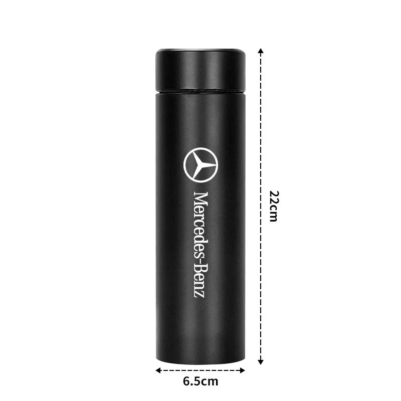 Smart Thermos Bottle–Temperature Display Leakproof Design 500ml Black-4