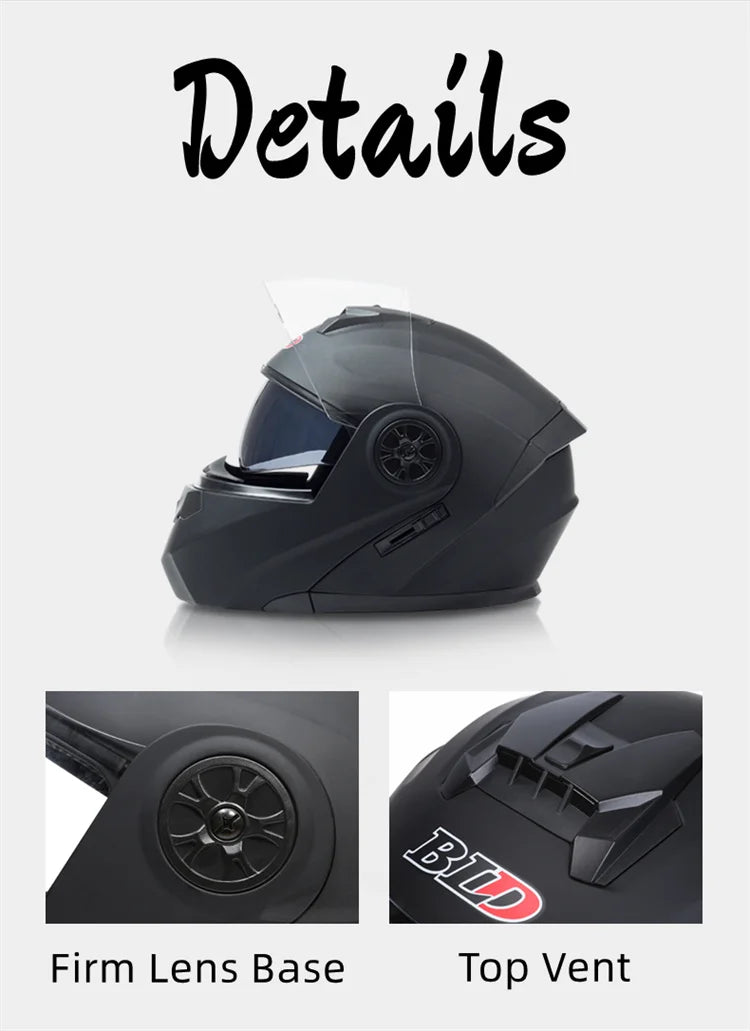 Flip Up Motorcycle Helmet For Men Women Safety Downhill Motocross Racing Modular Personalised Full Face Casco Moto DOT Approved