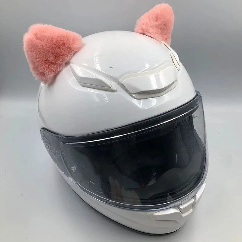 Helmet Accessories Cute Cat Ear Motorcycles Electric Bikes Skiing Playful Suitable For Girls And Children Helmets Decoration
