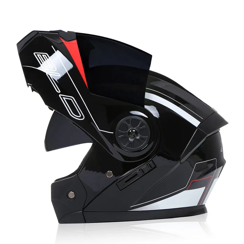 Flip Up Motorcycle Helmet For Men Women Safety Downhill Motocross Racing Modular Personalised Full Face Casco Moto DOT Approved