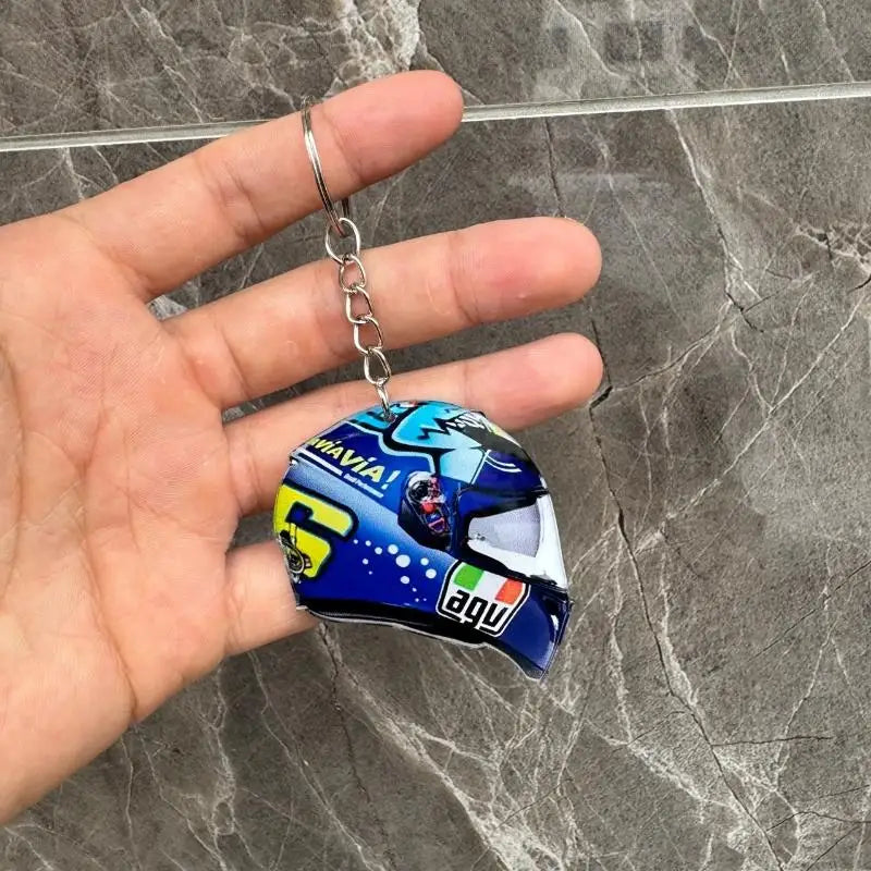 Fashion Motorcycle Helmet Keychain Accessories Bag Charms Motorcyclist Knight Car Keychains Keyrings Jewelry Fans Gift