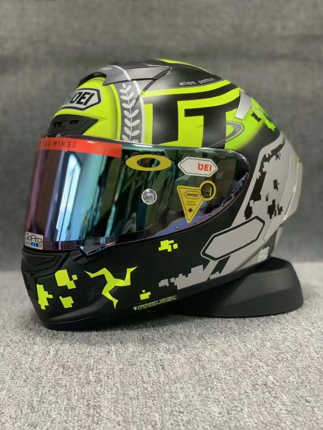 Motorcycle helme Full Face X14 isle of man TT X-Sprit  green  Motocross Racing Motobike Riding Helmet Casco De Motocicleta