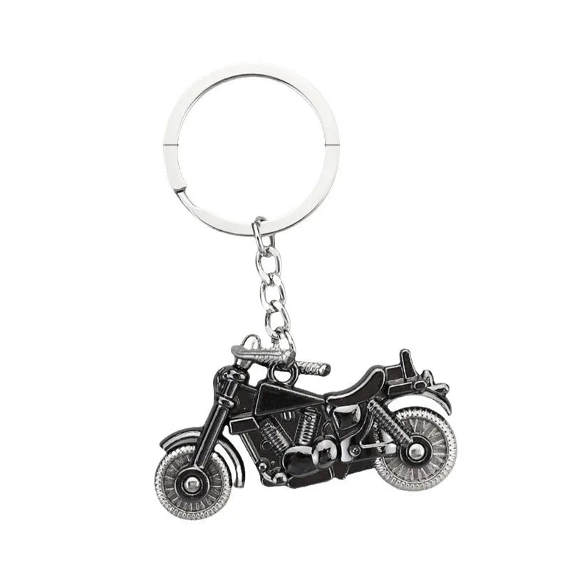Harley Motorcycle Shaped Keychain For Motorcycle Enthusiasts To Customize Cool Metal Key Accessories