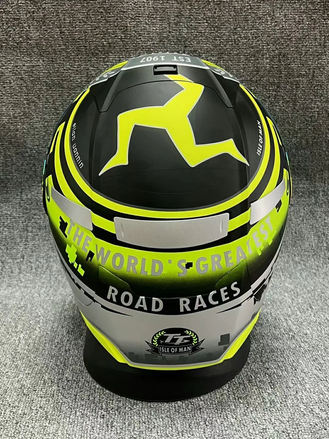 Motorcycle helme Full Face X14 isle of man TT X-Sprit  green  Motocross Racing Motobike Riding Helmet Casco De Motocicleta