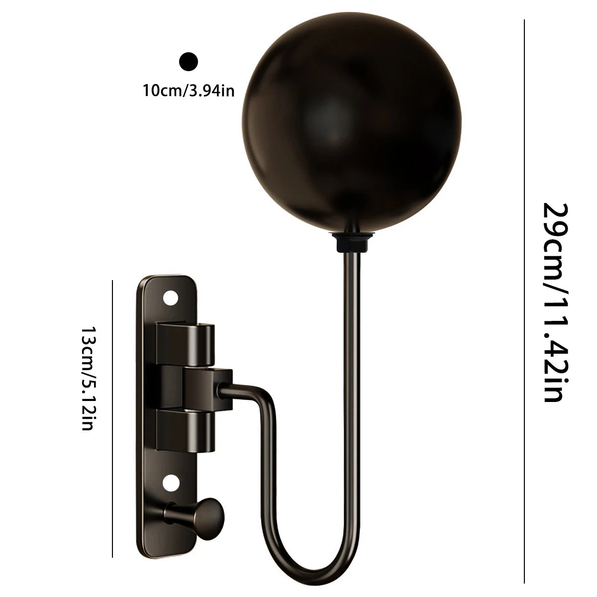 Helmet Hanger Wall Mount 180° Swivel Helmet Holder for Motorcycle Bike Racing Outerwear Sports Gear