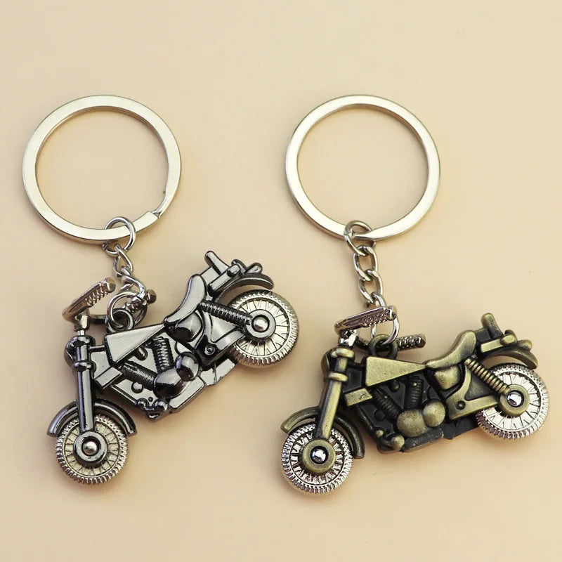 Harley Motorcycle Shaped Keychain For Motorcycle Enthusiasts To Customize Cool Metal Key Accessories