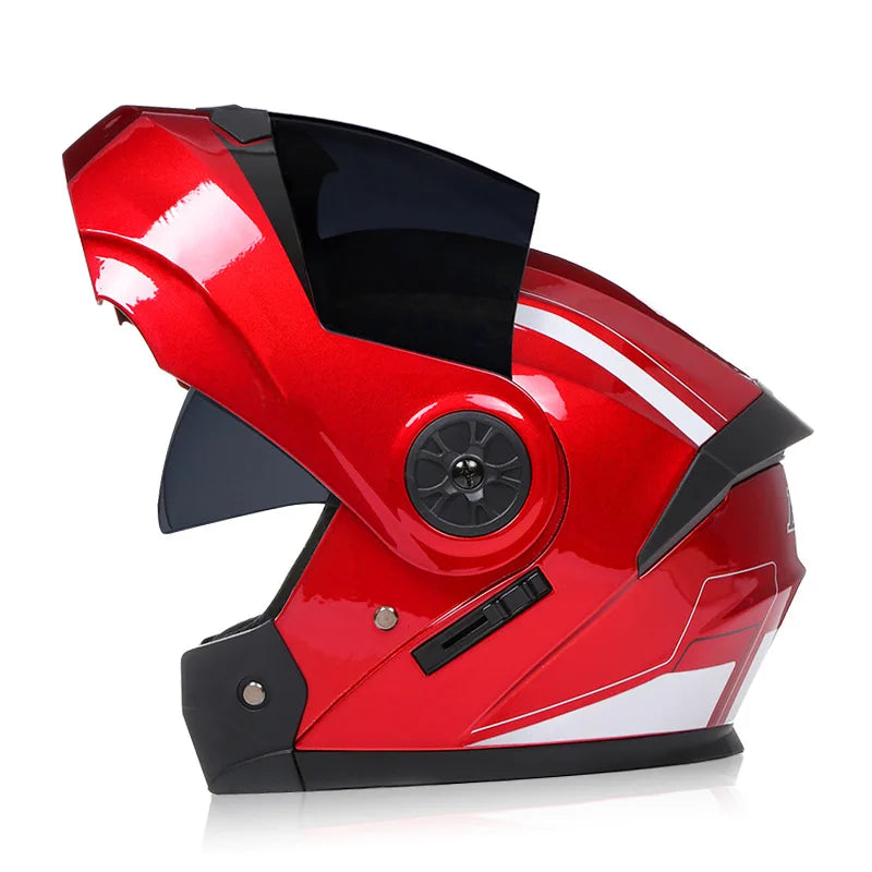 Flip Up Motorcycle Helmet For Men Women Safety Downhill Motocross Racing Modular Personalised Full Face Casco Moto DOT Approved