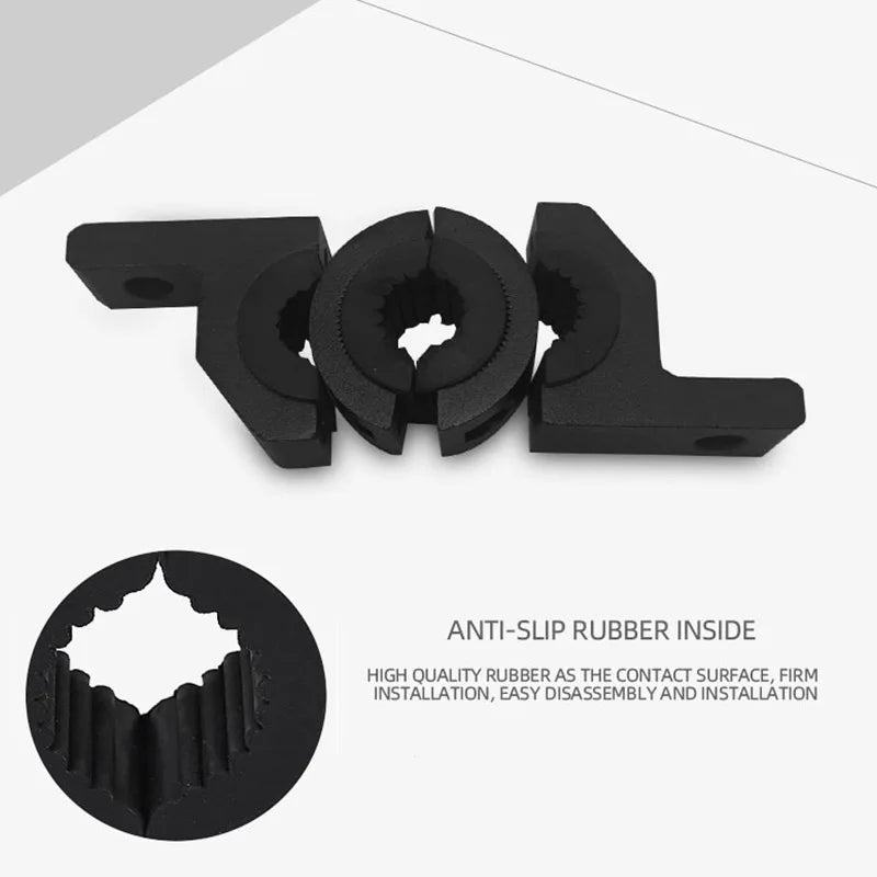 Motorcycle Spotlights Brackets Tube Clamp Mount Kit Adjustable Fog Light Auxiliary Lamp Bumper Clamps Hold Motorbike Accessories