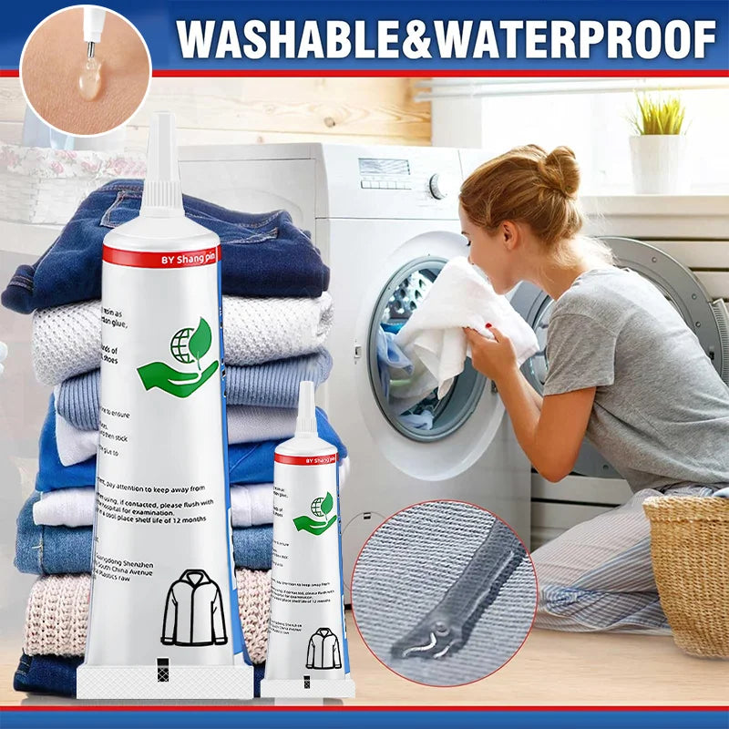 15/60ml Strong Fabric Glue Quick Dry Fabric Patching Glue Transparent Fabric Repair Seam Adhesive Waterproof Fabric Sewing Glue