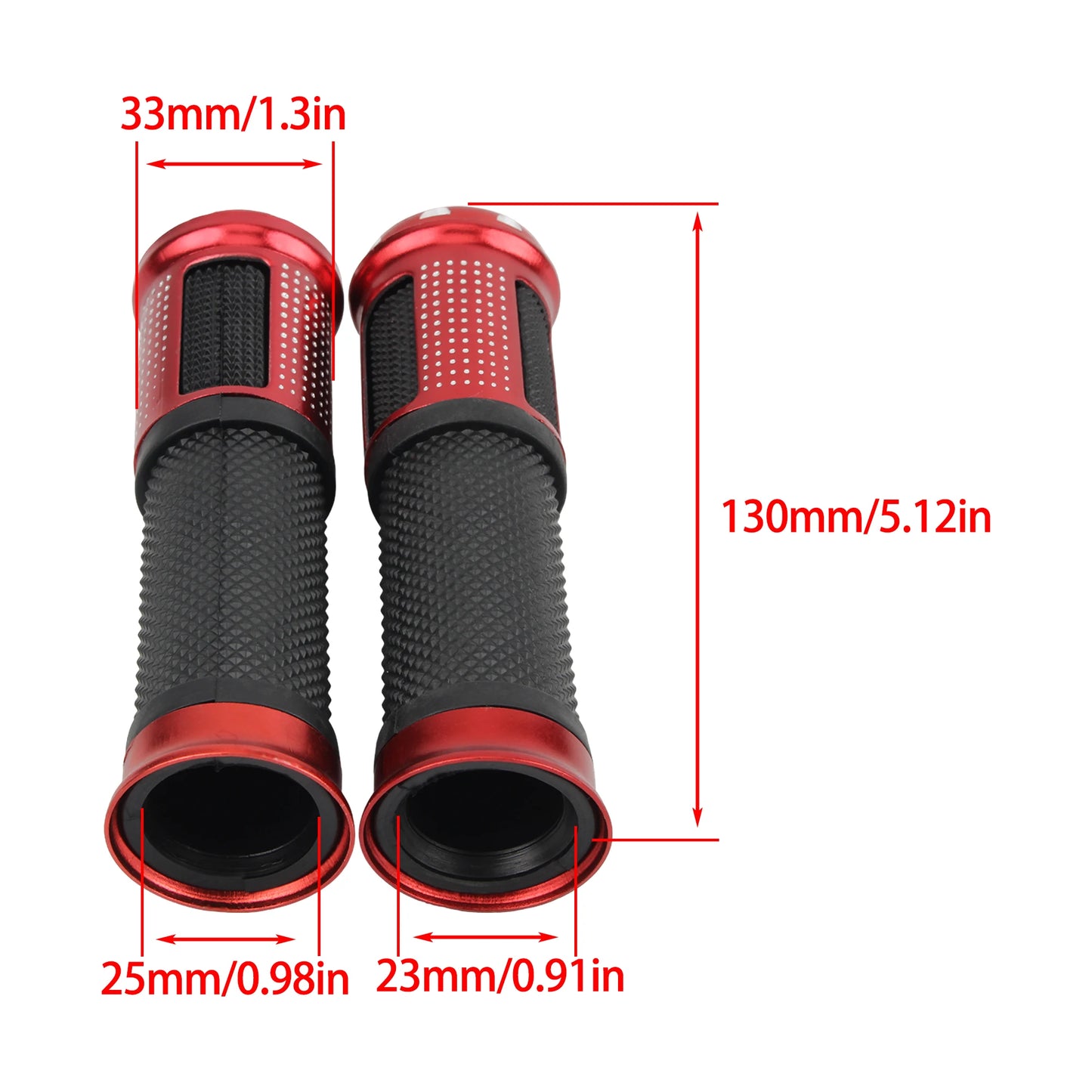 Motorcycle 22 24mm Throttle Grip Handle Handlebar Modified Handlebar Throttle Turn Grip Scooter Dirt Bike Universal Accessories