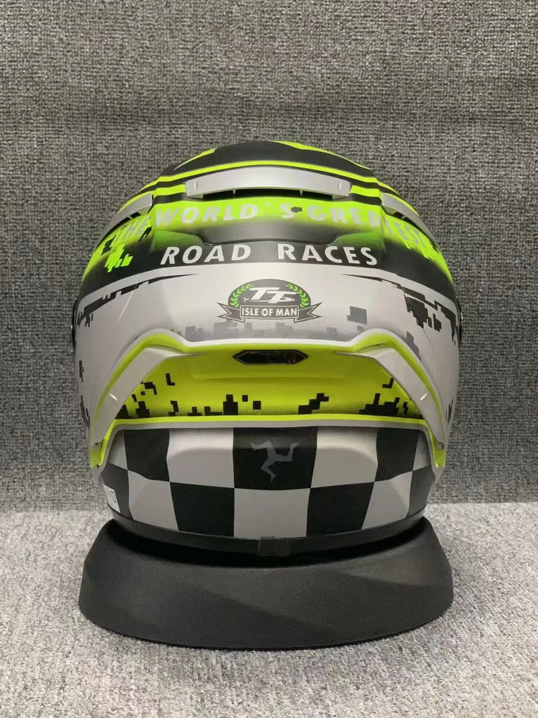 Motorcycle helme Full Face X14 isle of man TT X-Sprit  green  Motocross Racing Motobike Riding Helmet Casco De Motocicleta