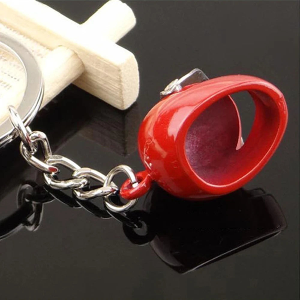 New Motorcycle Helmets Key Chain For Women Men Cute Safety Helmet Car Keychains Bags Accessories Key Ring Gift Jewelry
