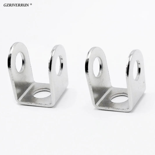 Stainless Steel Motorcycle Headlight Bracket Stand Pair Spot Fog LED Light Support Base Bobber Accessories