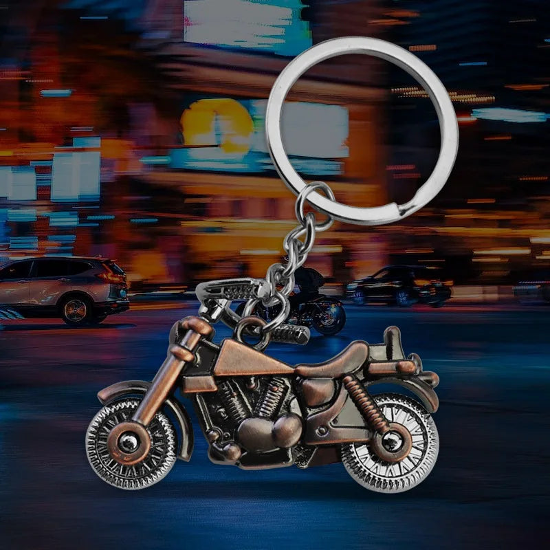 Harley Motorcycle Shaped Keychain For Motorcycle Enthusiasts To Customize Cool Metal Key Accessories