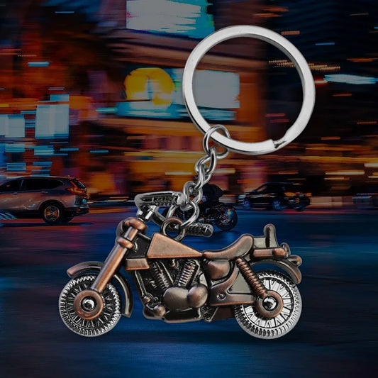 Harley Motorcycle Shaped Keychain For Motorcycle Enthusiasts To Customize Cool Metal Key Accessories