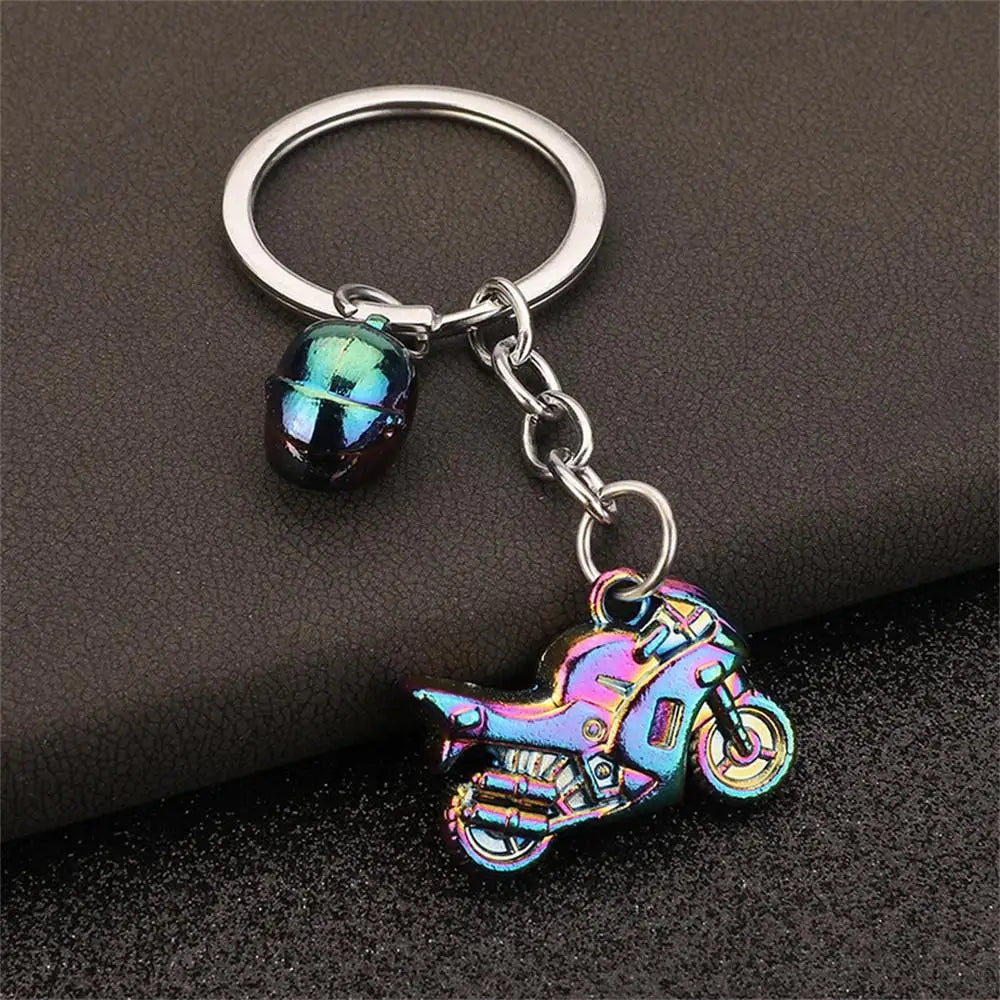 New Safety Helmet Motorbike Keychain Creative Metal Motorcycles Keyring for Women Men Backpack Pendant Accessories Club Gift