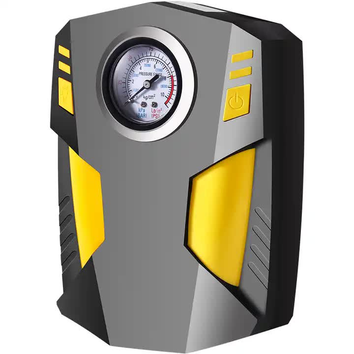 NNEDSZ Portable 12V Tire Inflator with LED Light, 120W Air Compressor for Cars, Motorcycles, Bikes, and Inflatables-0