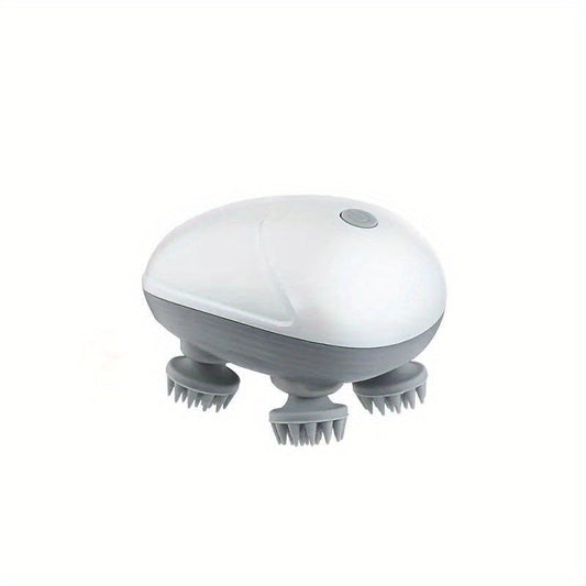 NNETM Octopus Scalp Massager - Electric Head Massager(Silvery White)-0