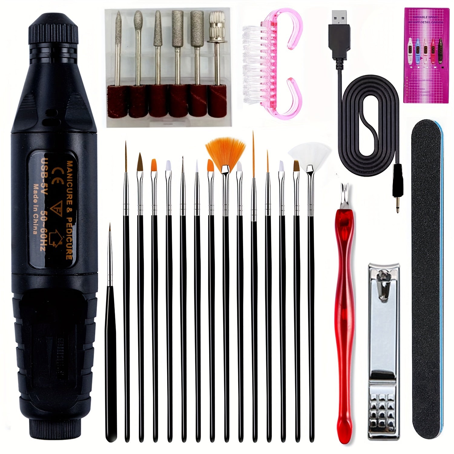 NNETM Electric Nail Drill Kit for Acrylic & Gel Removal-0