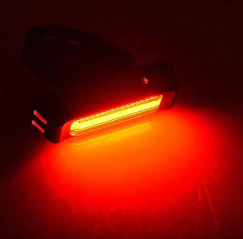 NNEDSZ Set USB Rechargeable LED Bike Front Light headlight lamp Bar rear Tail Wide Beam-4